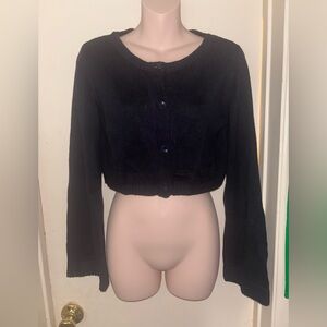 Maeve by ANTHROPOLOGIE. Midnight Knit short Cardigan. Size XXS